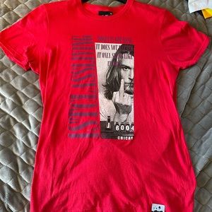red Graphic tee size medium